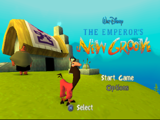 Emperor's New Groove title screen for Playstation